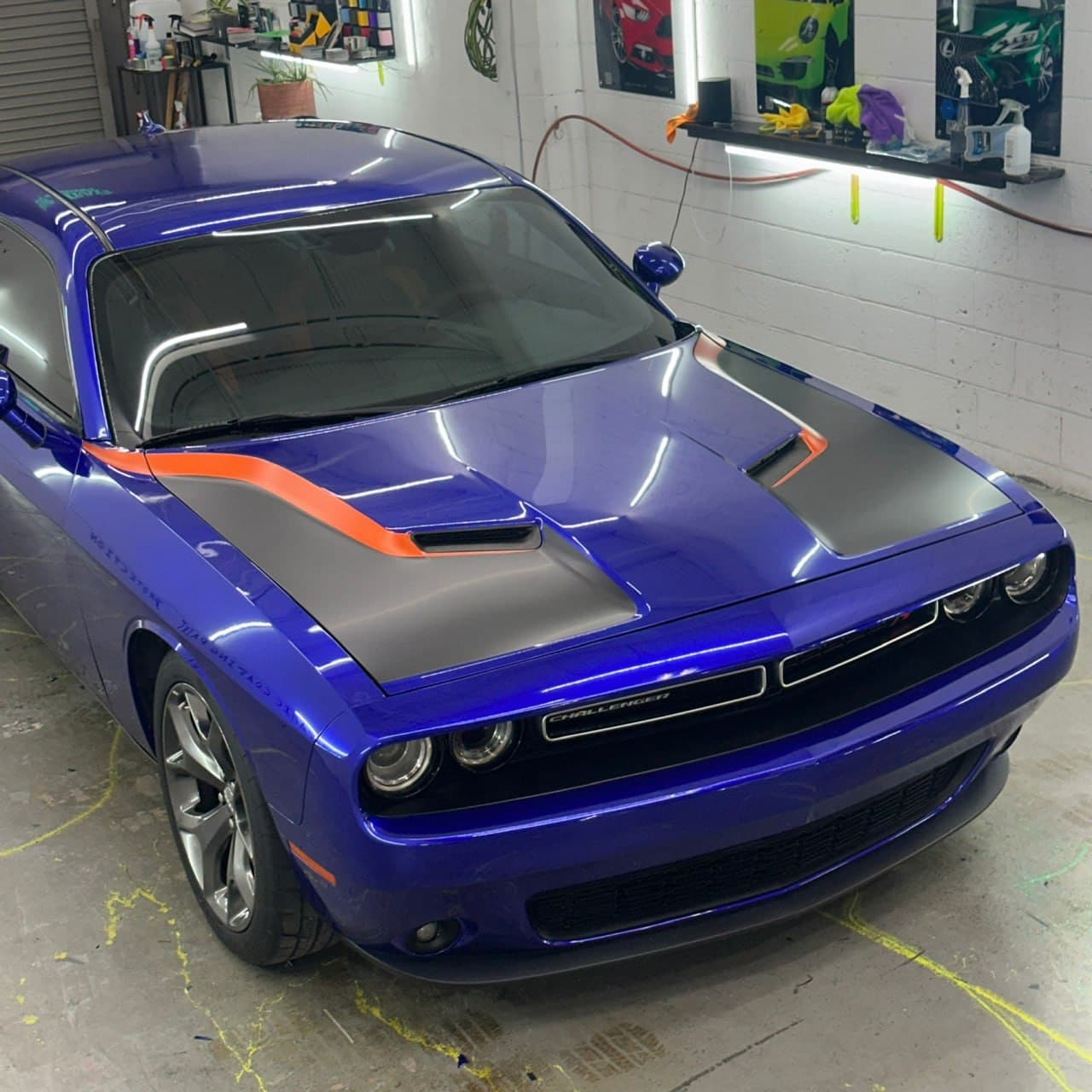 High Gloss Blue Gen Vinyl wrap + custom hood design