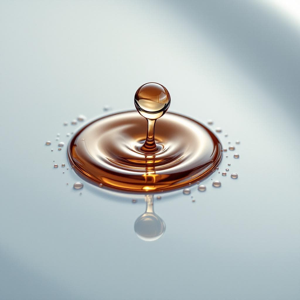contaminant droplet rolling off ceramic-coated white paint