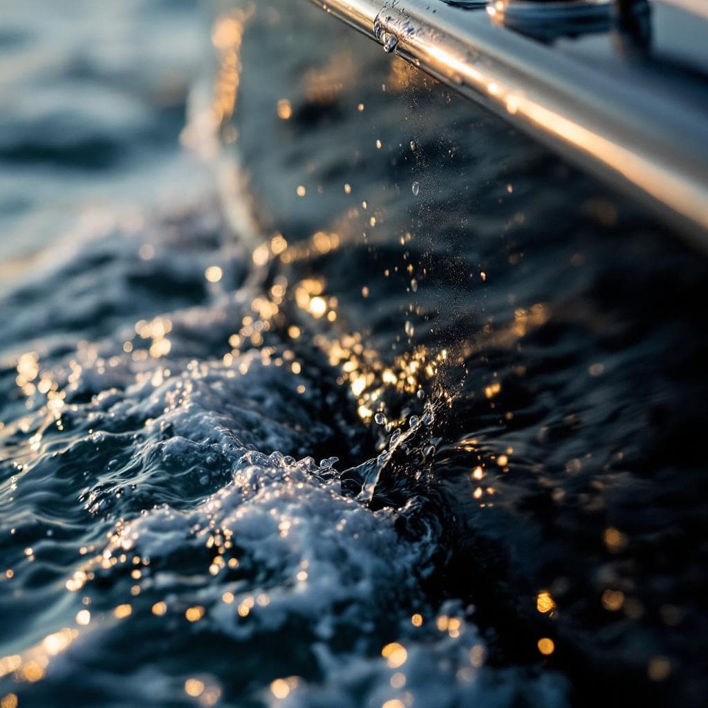 yacht hull salt rinse — gloss deep black PPF