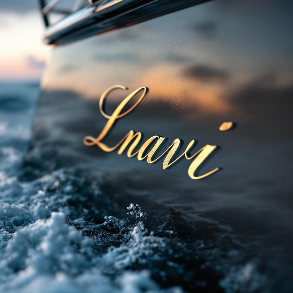 transom lettering — gloss graphite PPF