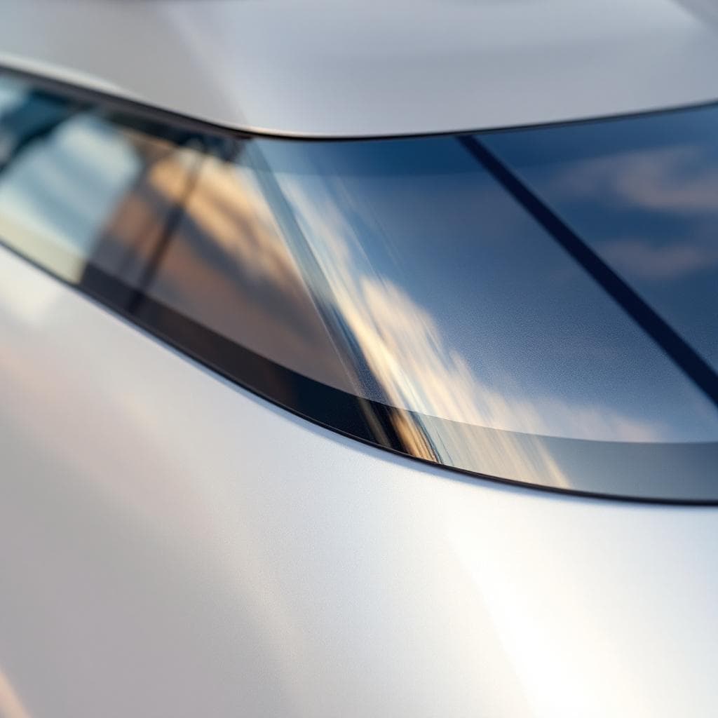 yacht windshield frame — pearl silver PPF