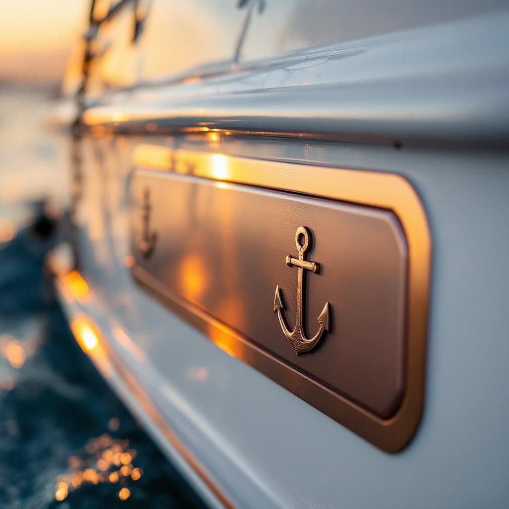 bow anchor locker trim — satin bronze PPF