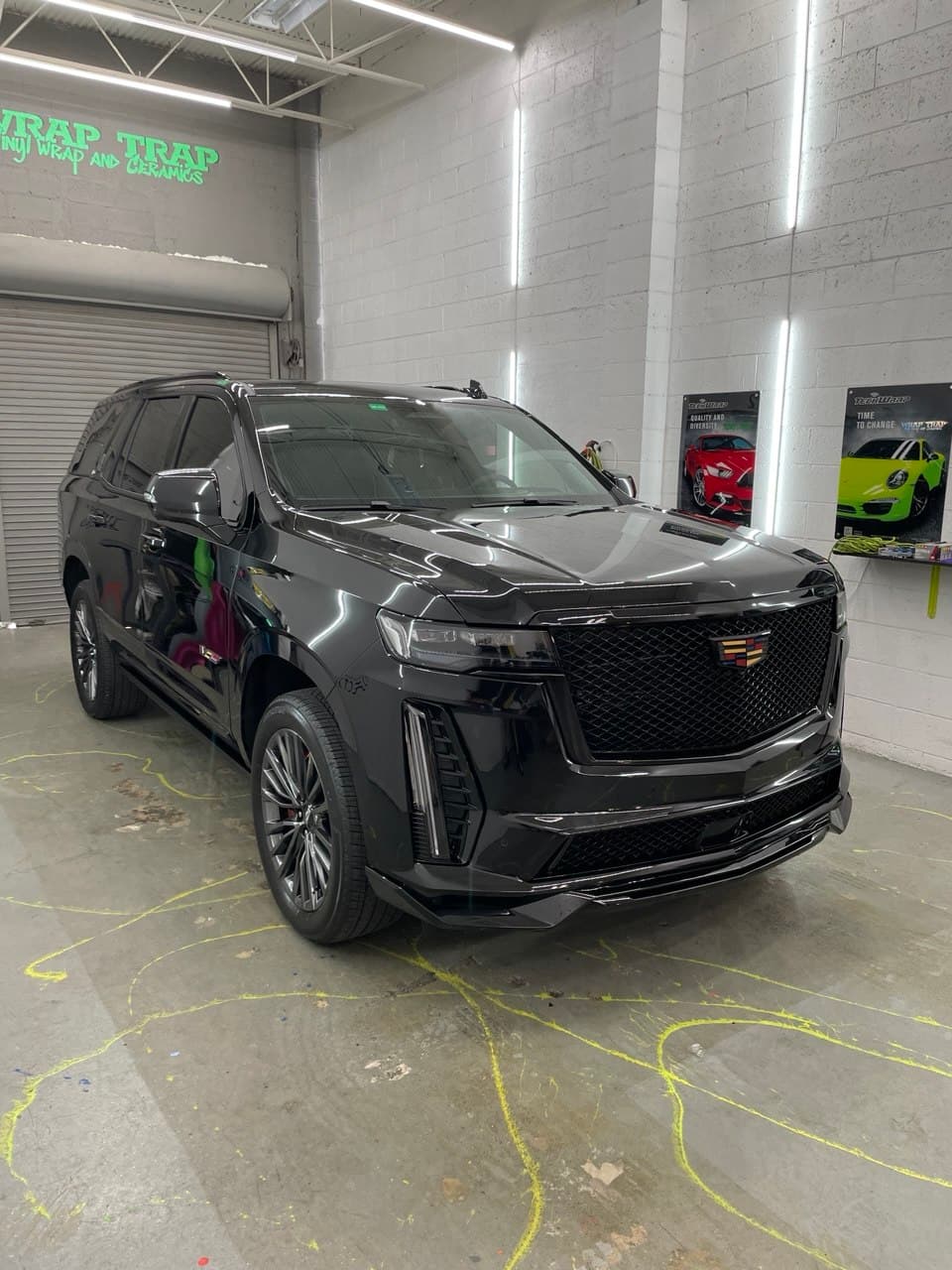 System X ceramic coating on a Cadillac Escalade V at Wrap Trap in Hollywood, FL