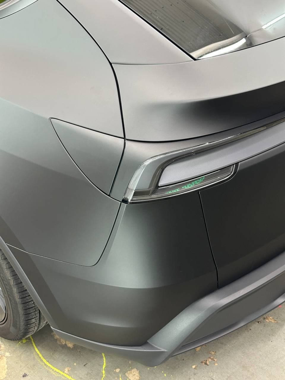 Velour matte black colored paint protection film wrap installed by Wrap Trap in Hollywood, FL.